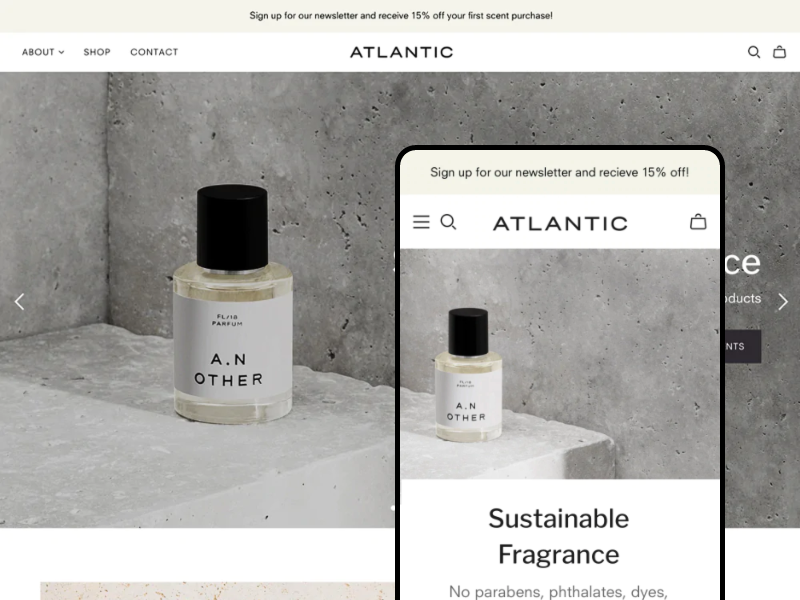 Shopify官方主题-Atlantic-化妆品、饰品、家居、服装