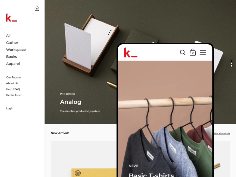 Shopify官方主题-Kingdom-服装、文具、玩具